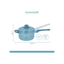 KitchenCraft Chip Fryer And Basket Large Stainless Steel And Lid 2cm Silver