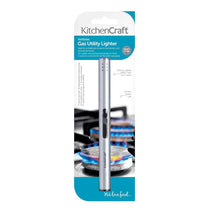 KitchenCraft Butane Gas Lighter Refillable Plastic Silver
