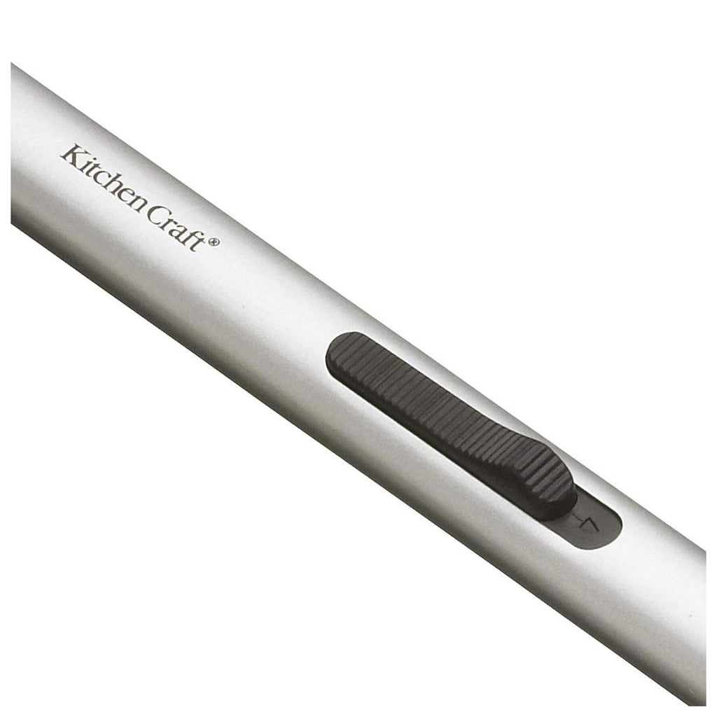 KitchenCraft Butane Gas Lighter Refillable Plastic Silver