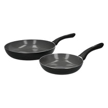 MasterClass Can-To-Pan Non-Stick Frying Pan 20cm And 28cm 2 Piece Set BPA Free Ceramic Eco Recycled Black
