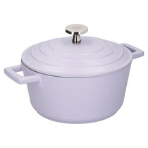 MasterClass Casserole Dish With Lid 2.5 Litre/20cm Cast Aluminium Lavender