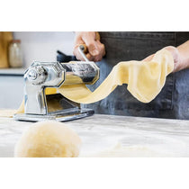 Imperia Italian Pasta Making Gift Set Complete Homemade Pasta Machine 9 Piece Kit Metal Silver