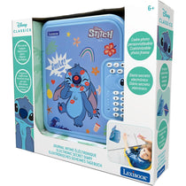 Lexibook Disney Stitch Secret Safe Electronic Diary with Password Electronic Notebook Pen And Sound Effects Blue