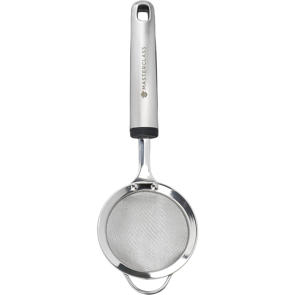 MasterClass Soft Grip Stainless Steel Sieve 8cm Silver