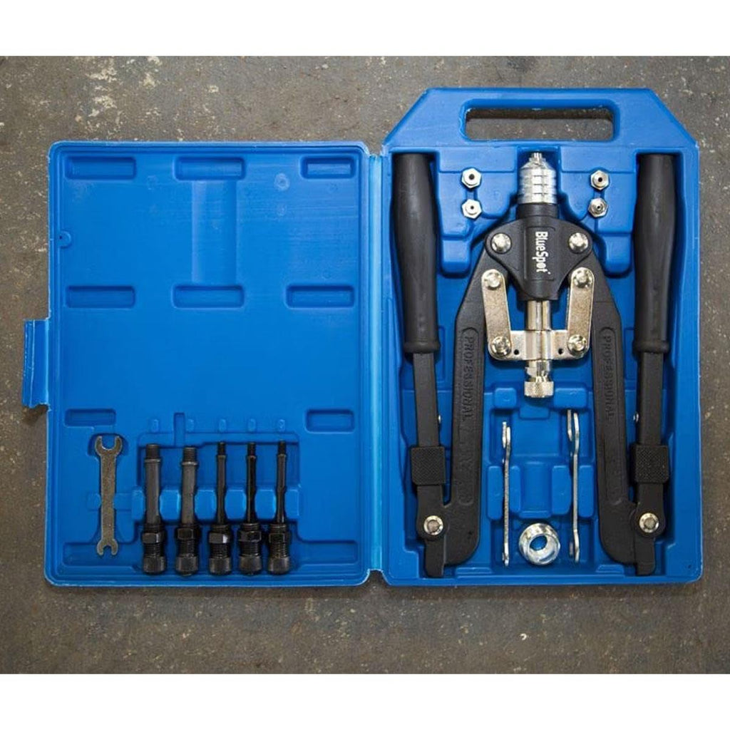 Blue Spot Tools 8 Inch Nut Riveter Setting Tool M3-M6 Heavy Duty Rivet Nut Setter for Steel & Aluminium