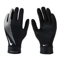 Nike Academy Thermafit Gloves Medium Lightweight Thermal Football Training Gloves Black/White