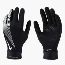 Nike Academy Thermafit Gloves Youths Large Insulated Training Gloves Black/Black/White
