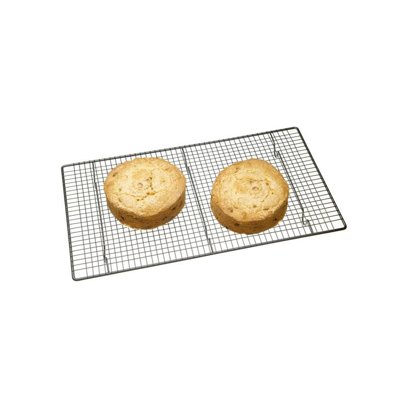 MasterClass Non-Stick Cooling Tray Sleeved Robust Carbon Steel 46cm x 26cm Silver