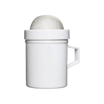 KitchenCraft Fine Mesh Shakers Display of 12 Round Plastic White