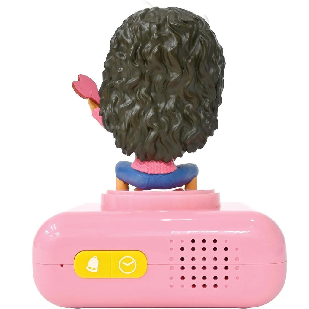 Lexibook Gabby's Dollhouse 3D Childrens Alarm Clock With Night Light Sounds Melodies And Backlit LCD Pink
