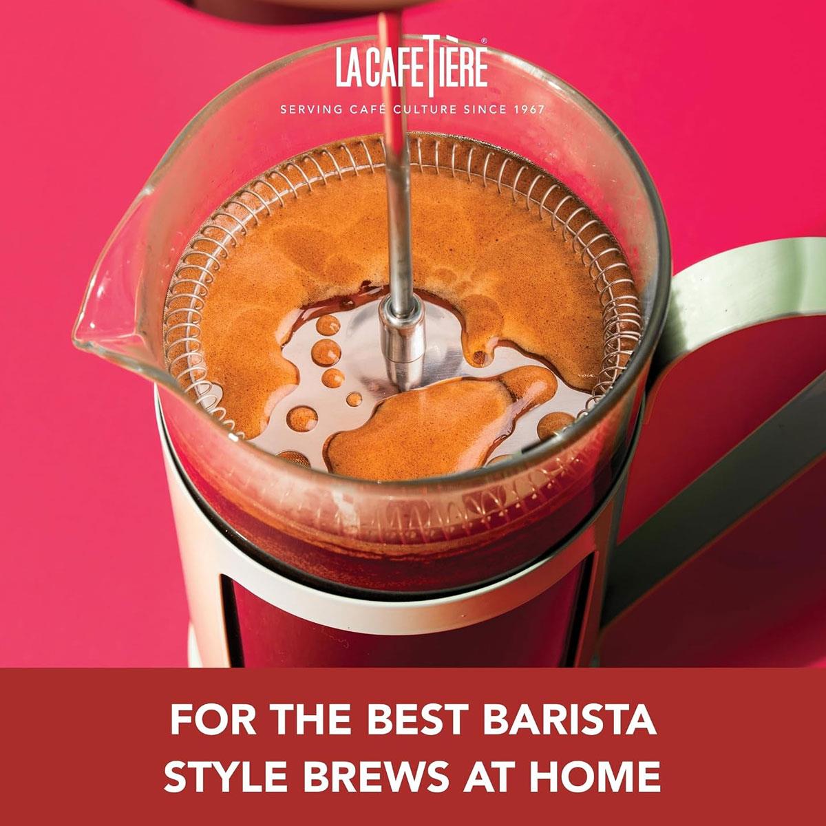 La Cafetiere Barcelona Coffee For One Set Cafetiere And Mug Ceramic 400ml Cool Grey