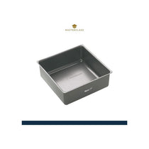 MasterClass Non-Stick Square Loose Base Deep Cake Pan 18cm Baking Tray Carbon Steel Grey