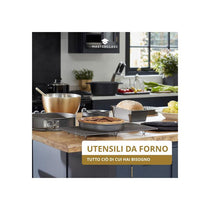 MasterClass Non-Stick Square Loose Base Deep Cake Pan 18cm Baking Tray Carbon Steel Grey