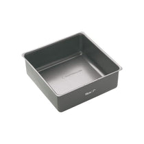 MasterClass Non-Stick Square Loose Base Deep Cake Pan 18cm Baking Tray Carbon Steel Grey