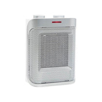 Spear & Jackson PTC Ceramic Heater 1500W with Adjustable Thermostat Cool Warm Hot Settings Safety Overheat Protection White & Silver