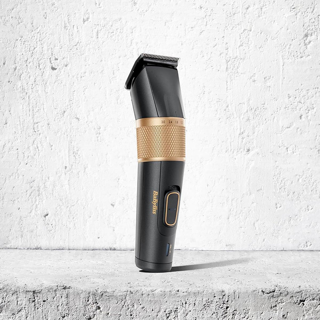 BaByliss Graphite Precision 8-In-1 Multi-Trimmer Cord/Cordless Hair Clipper Gold & Black