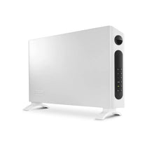 Delonghi Slimline Thermo Convector Heater 2400W 3 Power Settings Eco Function Digital Thermostat 24h Timer White