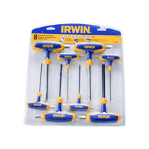 Irwin Metric T-Handle Hex Key Set 8 Piece High Carbon Chrome Vanadium Steel Ergonomic Grip