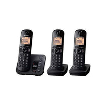 Panasonic Digital Cordless Answer Phone With Nuisance Calls Block Triple Handset Black