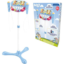 Lexibook Bluey Stand With Voice Affect Mics Lights And Bluetooth Speaker 2 Microphones MP3 Input Adjustable Height Blue
