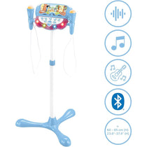 Lexibook Bluey Stand With Voice Affect Mics Lights And Bluetooth Speaker 2 Microphones MP3 Input Adjustable Height Blue