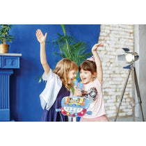 Lexibook Bluey Stand With Voice Affect Mics Lights And Bluetooth Speaker 2 Microphones MP3 Input Adjustable Height Blue