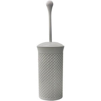 JVL Droplette Toilet Brush And Holder Set Plastic 40 x 12cm Approx Ice Grey