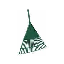 JVL Thegardener Outdoor Garden Lawn Leaf Rake With Telescopic Handle Aluminium Green