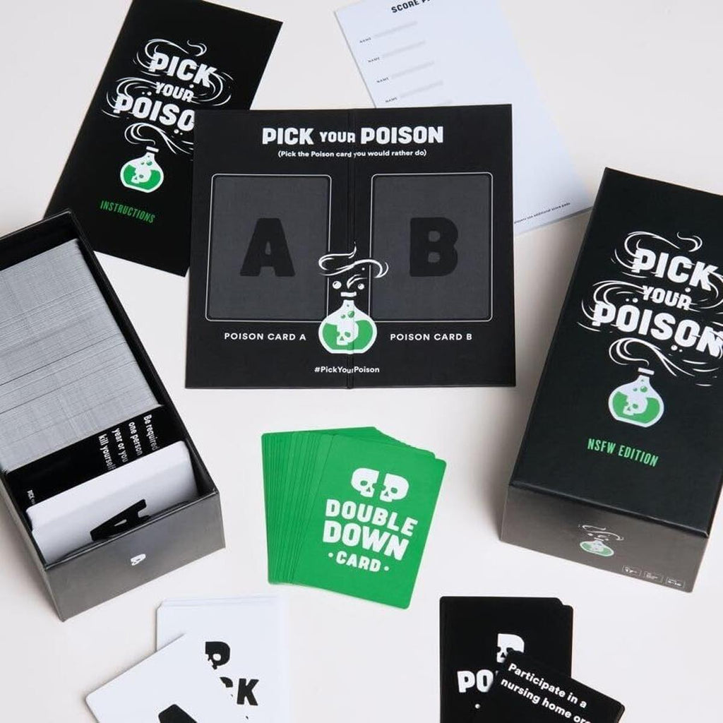 Pick Your Poison Card Game The “What Would You Rather Do?” Party Game After Dark Edition