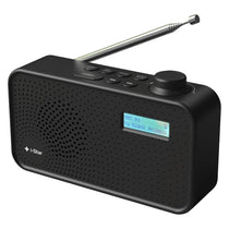 i-Star DAB/DAB Plus Digital & FM Radio Clear LCD Display Mains Powered Or Battery USB Charging Black