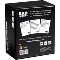 Bad Choices The Have You Ever? Party Game Hilarious Adult Card Game Night With Your Group Black