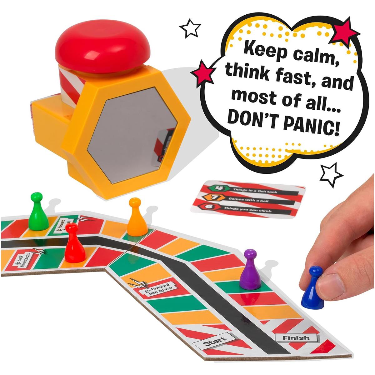 Ideal Don't Panic The Quick Thinking Naming Board Game ! Family Board Games 2+ Players Age 8+ Multicolour
