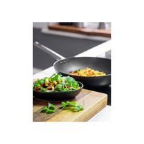 MasterClass Professional Non-Stick Wok 30cm Carbon Steel Induction-Safe Black