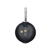 MasterClass Professional Non-Stick Wok 30cm Carbon Steel Induction-Safe Black