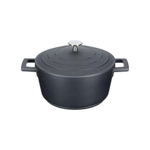 MasterClass Casserole Dish 20cm 2.5 Litres With Self-Basting Lid Cast Aluminium Black