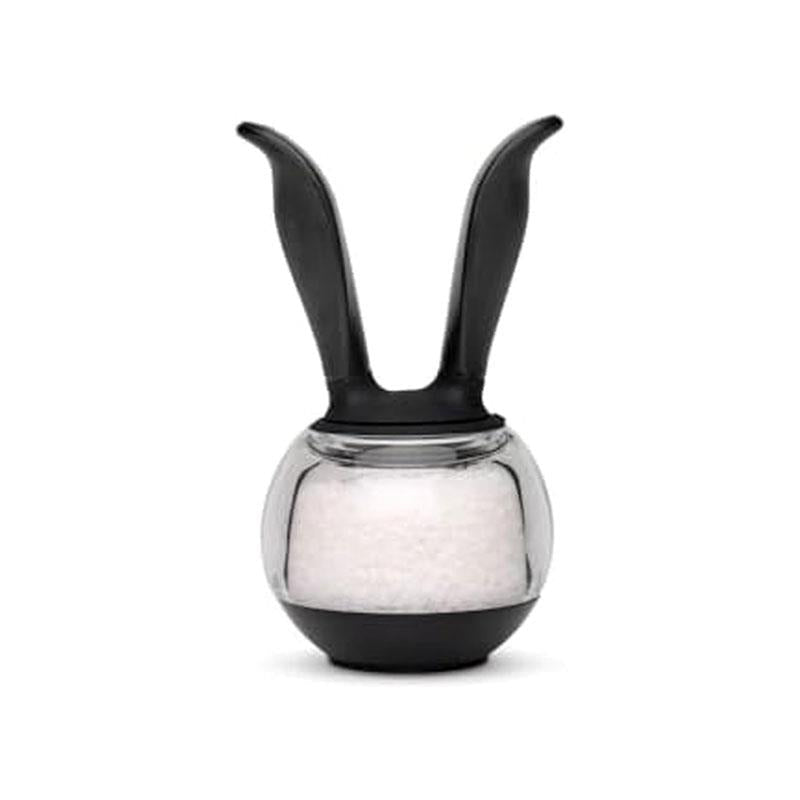 Chef'n SaltBall Salt Grinder One Handed Refillable Salt Mill Adjustable From Ultra-Fine To Coarse Black
