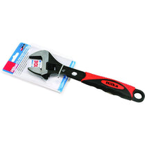Hilka Tools 12 Inch (300mm) Wide Jaw (40mm) Soft Grip Adjustable Wrench Red/Black