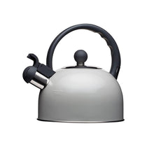 KitchenCraft Living Nostalgia Traditional Whistling Kettle 1.4 Litre Stainless Steel French Grey