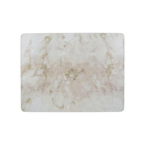 Creative Tops Premium Placemats And Coasters Pack Of 4 Grey Marble Medium Wood Grey/White