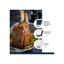 MasterClass Deep Cast Roasting Tin Large Aluminium With Handles 41 x 26 cm Metallic Blue