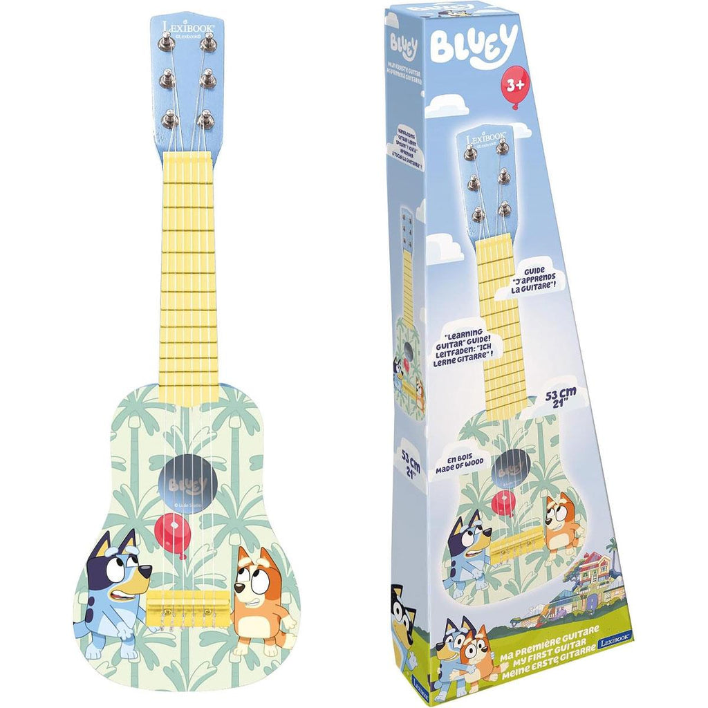 Lexibook Bluey My First Guitar With 6 Nylon Strings Blue