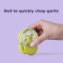 Chef'n GarlicZoom Garlic Chopper Handheld Garlic & Herb Slicer Vegetable Gadget Green/Clear