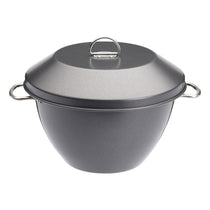 MasterClass Pudding Steamer 2 Litres Non-Stick Robust Carbon Steel Black