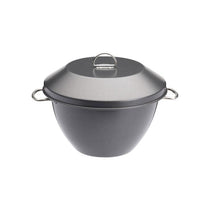 MasterClass Pudding Steamer 2 Litres Non-Stick Robust Carbon Steel Black