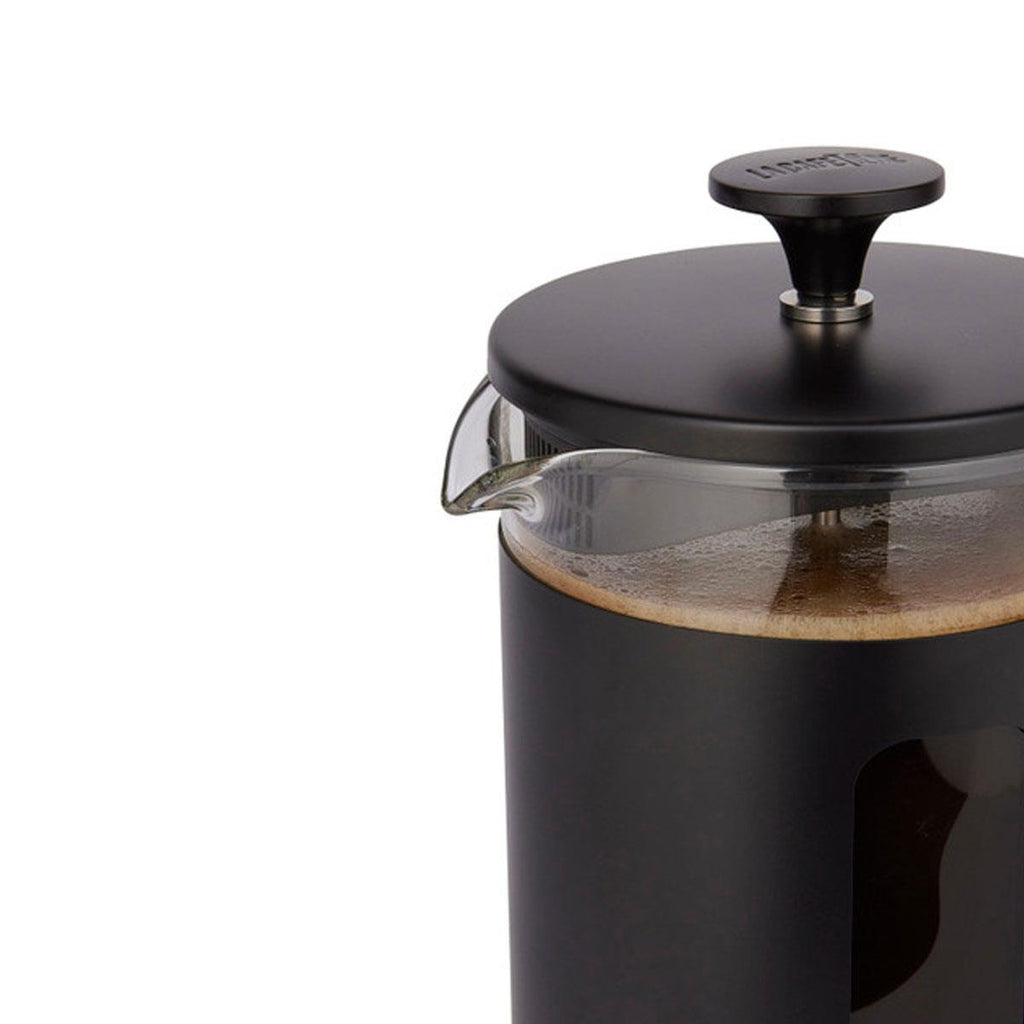 La Cafetiere Pisa 8-Cup Cafetiere French Presses Coffee Maker Borosilicate Glass Stainless Steel Black