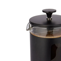 La Cafetiere Pisa 8-Cup Cafetiere French Presses Coffee Maker Borosilicate Glass Stainless Steel Black