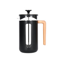 La Cafetiere Pisa 8-Cup Cafetiere French Presses Coffee Maker Borosilicate Glass Stainless Steel Black