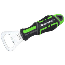 Sealey GripMAX Bottle Opener Hi-Vis Polypropylene Rubber Soft Grip Handle Green
