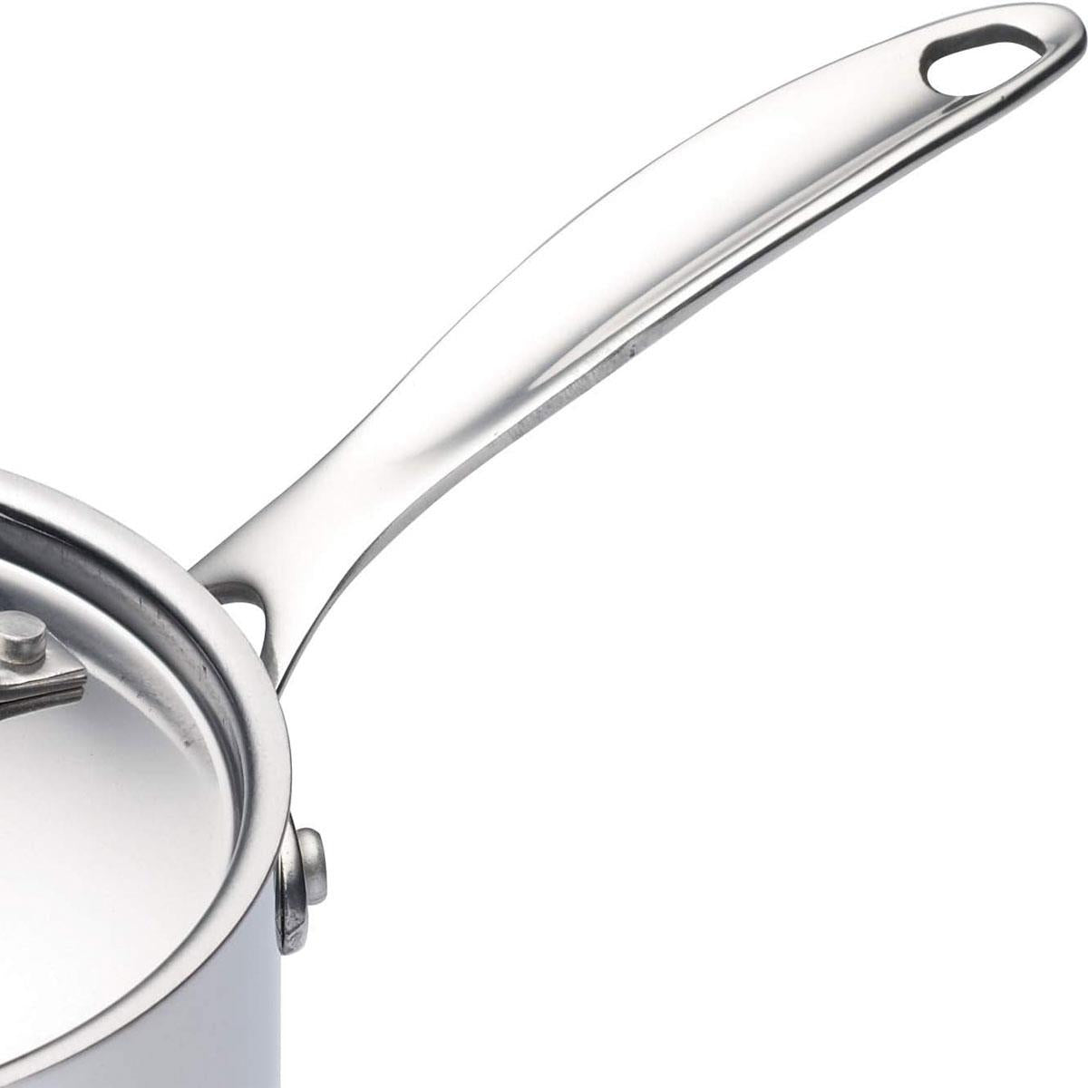MasterClass Mini Saucepan Induction-Safe Polished Stainless Steel 8.5cm Silver