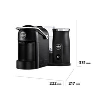 Lavazza Jolie & Milk EVO Pod Coffee Machine With Integrated Milk Frother And Removable Grid 1250W 0.6 Litres Black
